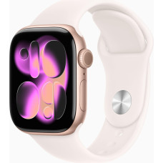 Apple Watch Series 11 GPS 42mm Rose Gold Alu. Case w. Light Blush S. Band - M/L (MEU44)
