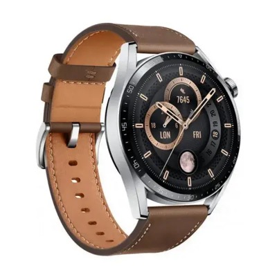 Huawei Watch GT 3 46mm Stainless Steel Brown Leather (JPT-B29)