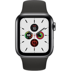 Apple Watch Series 5 LTE 40mm Space Black Steel w. Black b.- Space Black Steel (MWWW2)