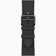 Apple Watch Hermes Series 8 45mm Graphite Stainless Steel with Noir Single Tour (MNNY3 + MX2R2)