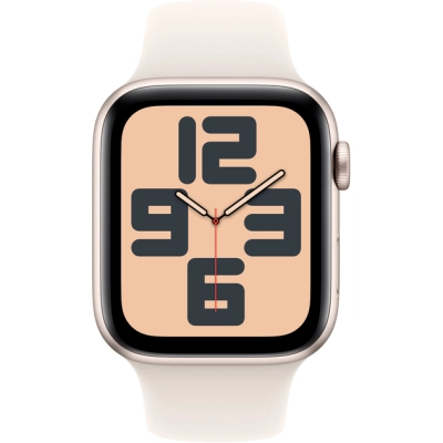 Apple Watch SE 2 GPS 44mm Starlight Alu. Case w. Starlight Sport Band - S/M (MXEU3)