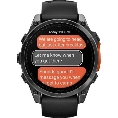 Garmin Fenix 8 47mm AMOLED Slate Gray with Black Silicone Band (010-02904-00)