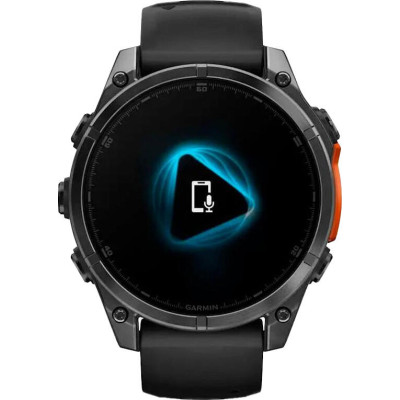 Garmin Fenix 8 47mm AMOLED Slate Gray with Black Silicone Band (010-02904-00)