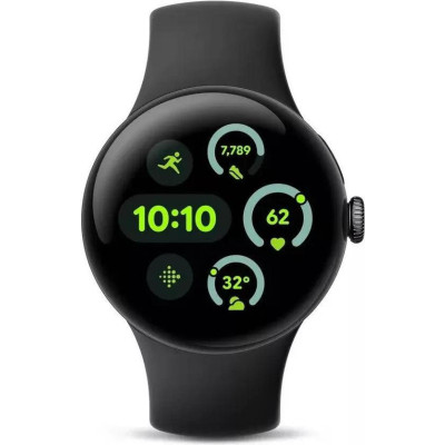 Google Pixel Watch 3 41 mm LTE Matte Black Aluminum Case/Obsidian Active Band
