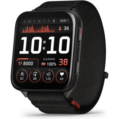 Garmin Venu X1 Black with Slate Titanium Caseback and Black ComfortFit Nylon Band (010-02980-00/02)