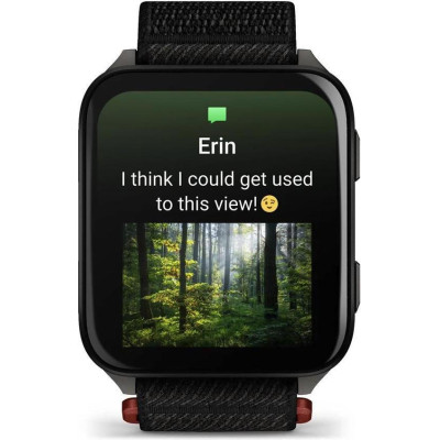 Garmin Venu X1 Black with Slate Titanium Caseback and Black ComfortFit Nylon Band (010-02980-00/02)