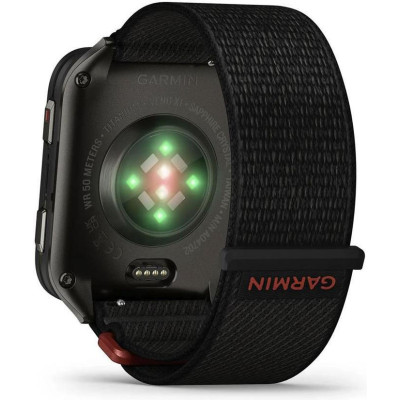 Garmin Venu X1 Black with Slate Titanium Caseback and Black ComfortFit Nylon Band (010-02980-00/02)