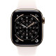 Apple Watch Series 11 GPS + Cellular 42mm Gold Titanium Case with Light Blush Sport Band - S/M (MF8W4)