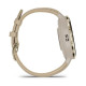 Garmin Venu 3 Soft Gold S. Steel Bezel w. French Gray Case and Leather Band (010-02785-55)