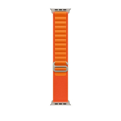 Apple Watch Ultra GPS + Cellular 49mm Titanium Case with Orange Alpine Loop - Small (MNHA3/MNHH3)