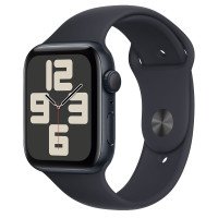 Apple Watch SE 2 GPS 44mm Midnight Aluminium Case with Midnight Sport Band S/M (MRE73)