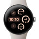 Google Pixel Watch 3 45 mm Wi-Fi Polished Silver Aluminum Case/Porcelain Active Band