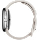 Google Pixel Watch 3 45 mm Wi-Fi Polished Silver Aluminum Case/Porcelain Active Band