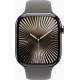 Apple Watch Series 10 GPS + Cellular 46mm Natural Titanium Case w. Stone Grey Sport Band - M/L (MWYA3)