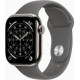 Apple Watch Series 11 GPS + Cellular 42mm Natural Tit. Case w. Stone Gray Sport Band - S/M (MF8M4)