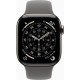 Apple Watch Series 11 GPS + Cellular 42mm Natural Tit. Case w. Stone Gray Sport Band - S/M (MF8M4)
