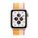 Apple Watch SE GPS + Cellular 44mm Gold Aluminum Case w. Maize/White S. Loop (MKRQ3)