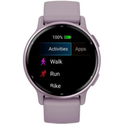 Garmin vivoactive 5 Metallic Orchid Aluminum Bezel with Orchid Case and Silicone (010-02862-13/53)