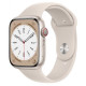 Apple Watch Series 8 GPS + Cellular 45mm Starlight Aluminum Case w. Starlight S. Band - M/L (MNVQ3)