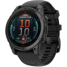 Garmin Fenix E 47mm AMOLED Slate Gray Steel with Black Silicone Band (010-03025-03/01)
