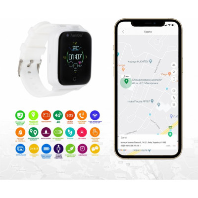 AmiGo GO006 GPS 4G WIFI VIDEOCALL White