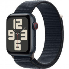 Apple Watch SE 2 GPS + Cellular 44mm Midnight Aluminum Case with Midnight Sport Loop (MRHA3)