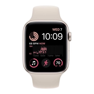 Apple Watch SE 2 GPS + Cellular 44mm Starlight Aluminum Case with Starlight Sport Band (MNPT3)