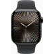 Apple Watch Series 10 GPS + Cellular 42mm Slate Titanium Case w. Black Sport Band - S/M (MWXG3)