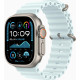 Apple Watch Ultra 2 GPS + Cellular 49mm Natural Titanium Case w. Ice Blue Ocean Band (MYT03+MXTF3)