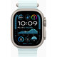 Apple Watch Ultra 2 GPS + Cellular 49mm Natural Titanium Case w. Ice Blue Ocean Band (MYT03+MXTF3)