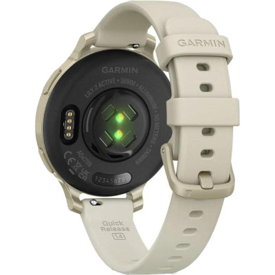 Garmin Lily 2 Active Lunar Gold with Bone Silicone Band (010-02891-00/50)