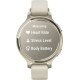 Garmin Lily 2 Active Lunar Gold with Bone Silicone Band (010-02891-00/50)