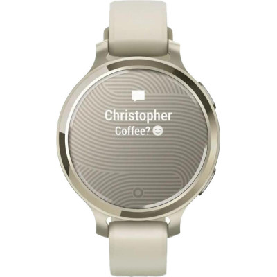 Garmin Lily 2 Active Lunar Gold with Bone Silicone Band (010-02891-00/50)