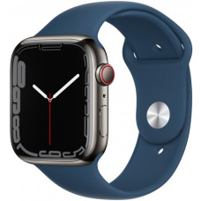 Apple Watch Series 7 GPS + Cellular 45mm Graphite S. Steel Case w. Abyss Blue S. Band (MKJH3MKL23)