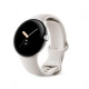 Google Pixel Watch Polished Silver Case/Chalk Active Band