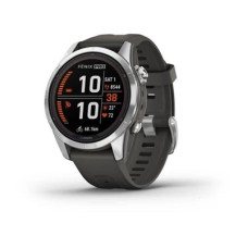 Garmin Fenix 7S Pro Solar Silver w. Graphite Band (010-02776-00/01)