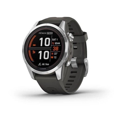 Garmin Fenix 7S Solar Silver w. Graphite Band (010-02776-00/01)