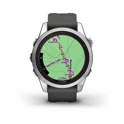Garmin Fenix 7S Solar Silver w. Graphite Band (010-02776-00/01)