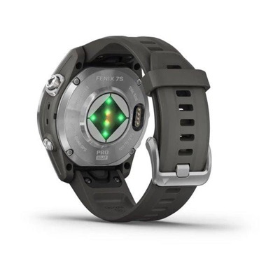 Garmin Fenix 7S Solar Silver w. Graphite Band (010-02776-00/01)