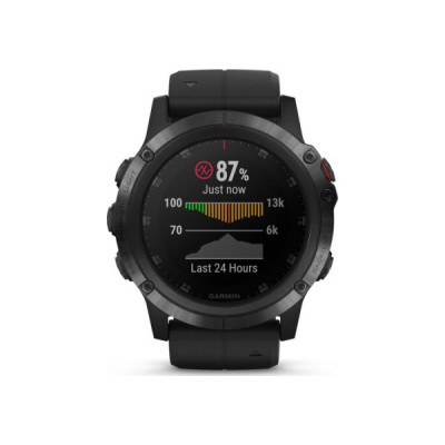Garmin Fenix 5x Plus Sapphire Black with Black Band (010-01989-60)