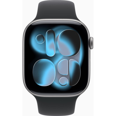 Apple Watch Series 11 GPS + Cellular 46mm Space Grey Alu. Case w. Black S. Band - S/M (MFC94)