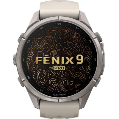Garmin Fenix 9 Pro inReach 43mm Titanium with Fog Gray/Dark Sandstone (010-04335-80/81)