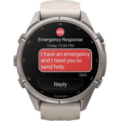 Garmin Fenix 9 Pro inReach 43mm Titanium with Fog Gray/Dark Sandstone (010-04335-80/81)