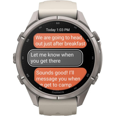 Garmin Fenix 9 Pro inReach 43mm Titanium with Fog Gray/Dark Sandstone (010-04335-80/81)