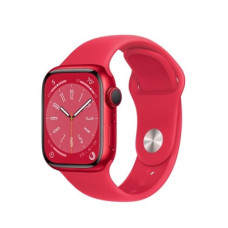 Apple Watch Series 8 GPS 45mm PRODUCT RED Aluminum Case w. PRODUCT RED S. Band - S/M (MNUR3)