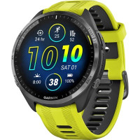 Garmin Forerunner 965 Carbon Gray Titanium Bezel w. Black Case and Amp Yell/Black S. Band (010-02809-02/12)