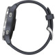 Garmin Venu Silver Stainless Steel Bezel w. Granite Blue and Silicone B. (010-02173-01/010-02173-03)