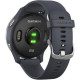 Garmin Venu Silver Stainless Steel Bezel w. Granite Blue and Silicone B. (010-02173-01/010-02173-03)