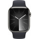 Apple Watch Series 9 GPS + Cellular 41mm Graphite S. Steel Case w. Midnight Sport Band - S/M (MRJ83)