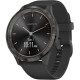 Garmin Vivomove 3 Slate Stainless Steel Bezel w. Black and Silicone B. (010-02239-01)